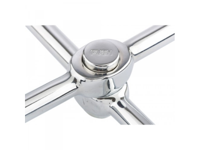 Ключ-крест баллонный, складной 17,19,21mm и 1/2", 406мм, хромир.//Gross