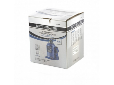 Домкрат гидравлический бутылочный телескопический, 10 т, подъем 180-450 мм Stels