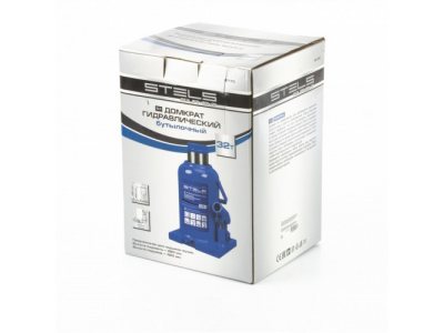 Домкрат гидравлический бутылочный, 32 т, h подъема 260-420 мм Stels