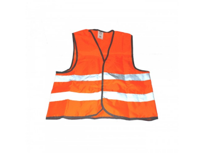 Жилет сигнальный светоотражающий, взрослый, р.XL (65*65 см), оранжевый