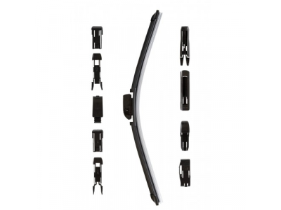 Щетка стеклоочистителя универсальная бескаркасная 350mm,10 адаптеров