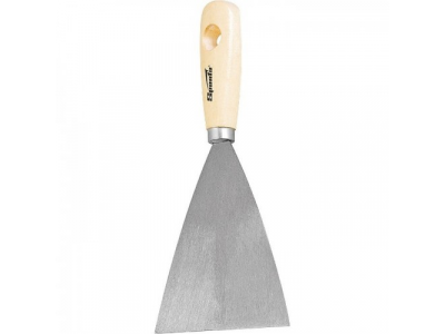 Шпательная лопатка из нержавеющей стали, 100 мм, деревянная ручка Sparta