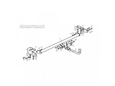 Фаркоп на Geely MK хэтчбек/седан 2006г.-по н.в.