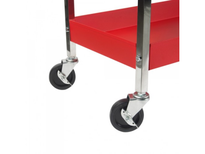 JTC Тележка инструментальная 3 секции красная с открытым отсеком JTC