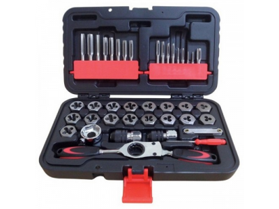 Набор метчиков и плашек SK-5 1/8"-1/2", кейс, 40 предметов