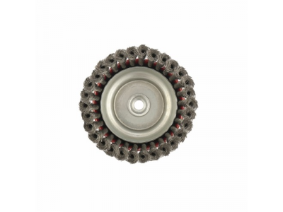 Щетка для УШМ, 150 мм, М14, "чашка", крученая проволока 0,35 мм// MTX