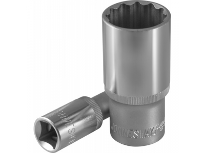 Головка торцевая глубокая 12-гранная 1/2"DR 19 мм., S04HD4719 JONNESWAY