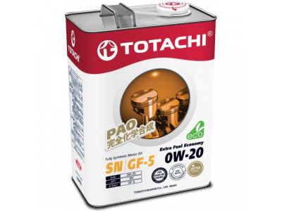 Масло моторное TOTACHI Extra Fuel SN синт. 0W20 4л