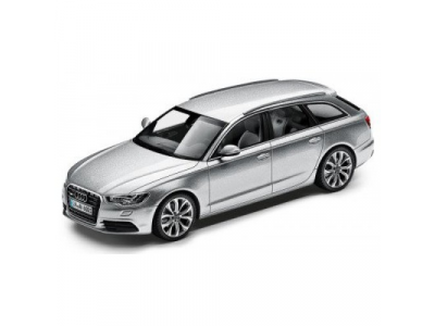 Модель Audi A6 Avant, Ice silver, 2013, Scale 1 43