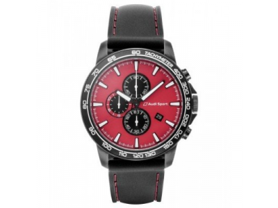 Наручные часы хронограф Audi Sport Chronograph, Red/Black