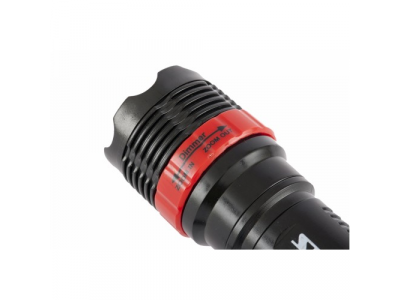 Фонарь налобный, пластик, 1W LED, ремешок, зум, 3 режима 100%-50%-строб, 3хААА// Stern